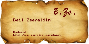 Beil Zseraldin névjegykártya